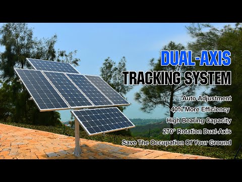 Sistema di inseguimento solare a doppio asse con inseguitore solare