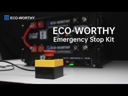Eco-Worthy Interruttore di Arresto Rapido per Batterie | Kit di Arresto di Emergenza | RSD