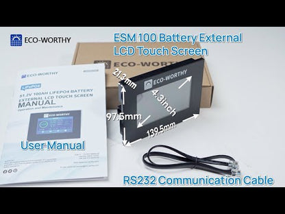 Eco-Worthy ESM100 — Monitor per batterie domestiche Cubix100 e batterie a muro
