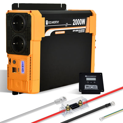 Inverter a onda sinusoidale pura da 2000W Off Grid da 12V a 230V - eco - worthy - it