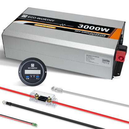Inverter a onda sinusoidale pura da 3000W Off Grid da 24V a 230V - eco - worthy - it