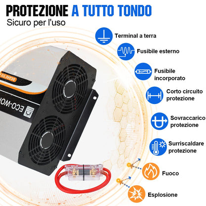 Inverter a onda sinusoidale pura da 3000W Off Grid da 24V a 230V - eco - worthy - it