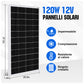 120 W 240 W 12 V komplettes Solarsystem mit 0,6 kWh Lithiumspeicher + 600 W Wechselrichter