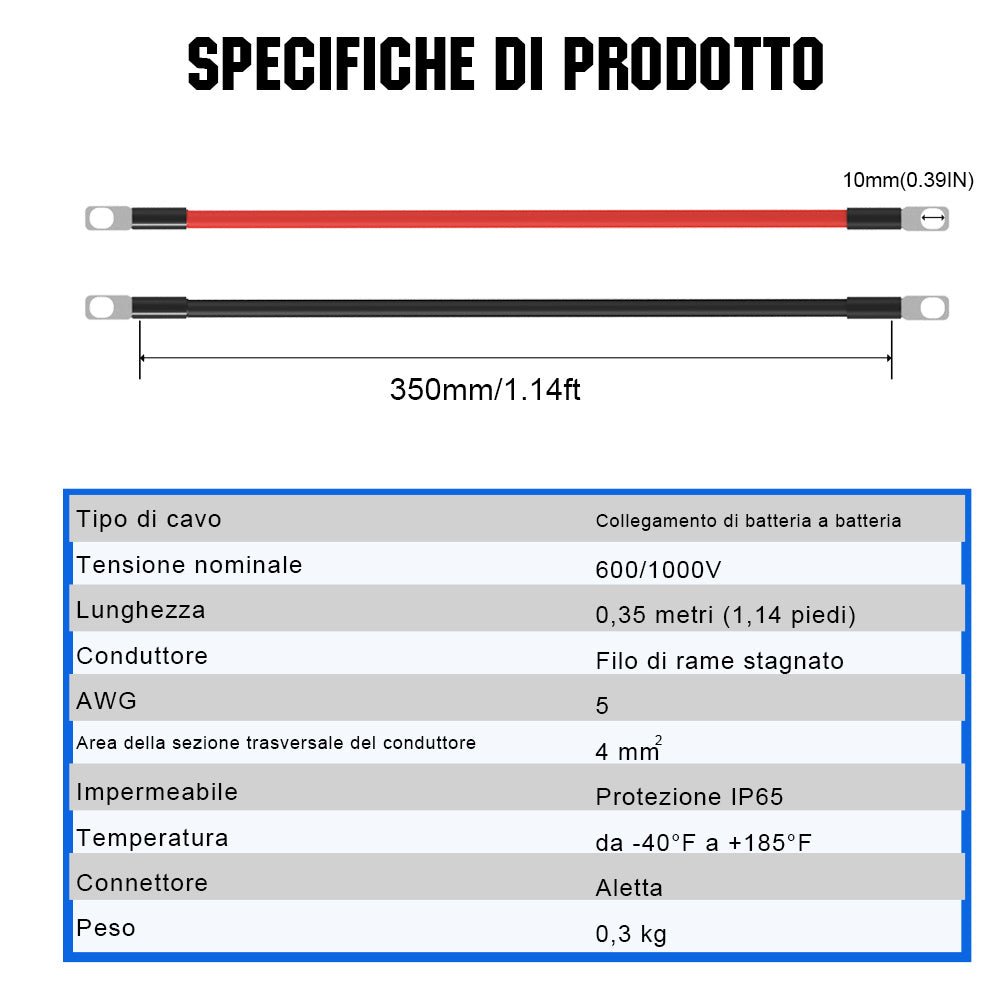 Cavo di Collegamento Batteria Esterna B80 - BLUETTI Cavo di Collegamento Batteria Esterna B80 - BLUETTI