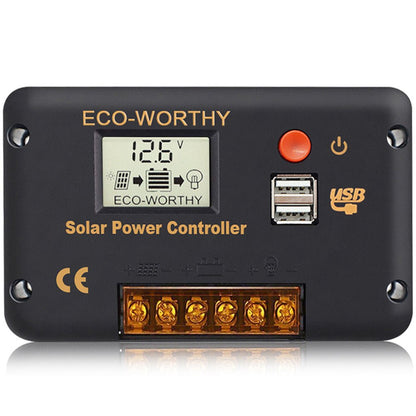 Caricatore solare PWM 30A 12V/24V - eco - worthy - it