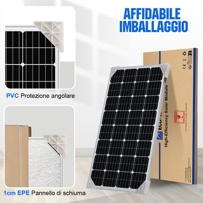 170W 12V Pannello Solare Monocristallino - eco - worthy - it
