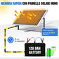 25W 12V Kit caricabatterie a goccia monocristallino del pannello solare