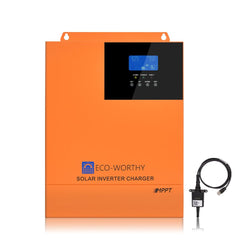 Inverter all-in-one integrato 3000W 24V Inverter di potenza a onda sinusoidale pura e controller 60A per sistema off-grid
