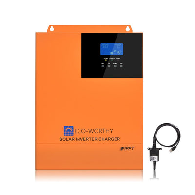 Inverter all - in - one integrato 3000W 24V Inverter di potenza a onda sinusoidale pura e controller 60A per sistema off - grid - eco - worthy - it